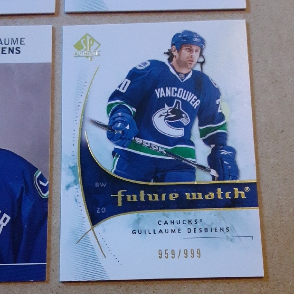 Desbiens Vancouver Canucks Hockey Rookie Cards